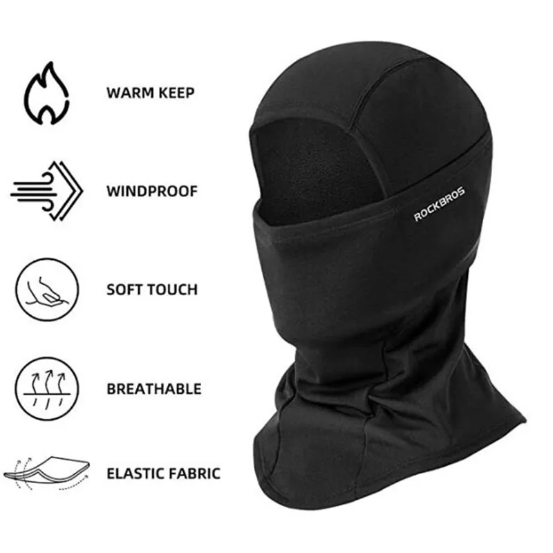 Winter Windproof Thermal Fleece Neck Warm Balaclava Ski Snow Full Face Mask  Hat