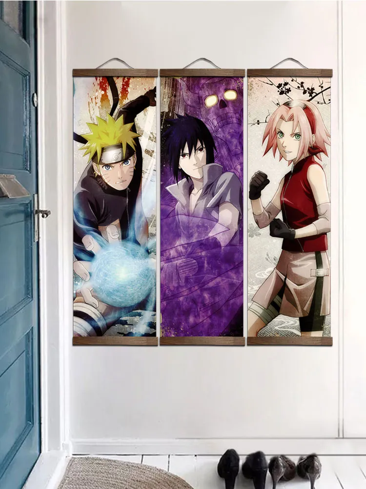 Quadro Anime Japones Naruto Sakura Sasori Kakashi Sasuke