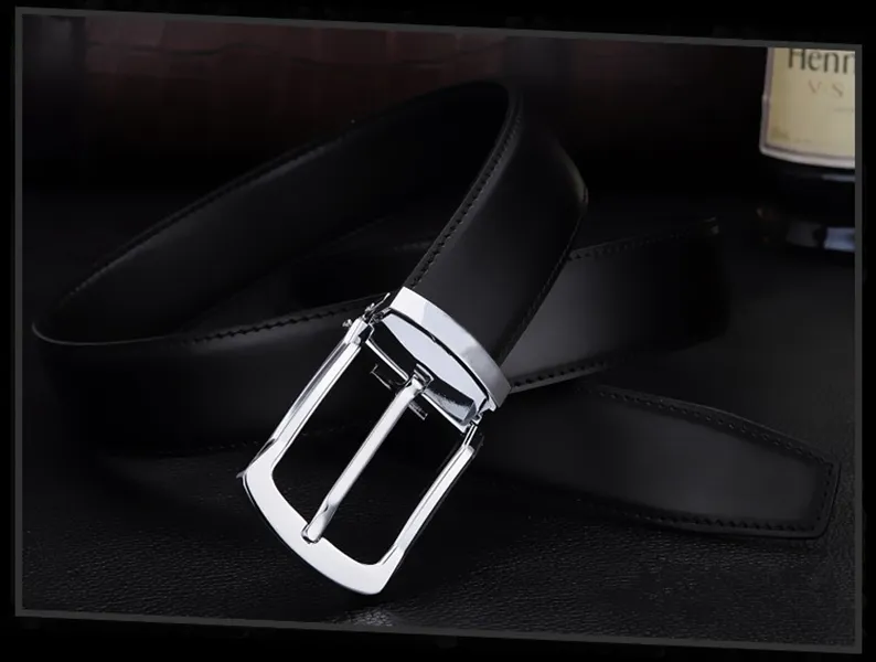luxury- fashion Genuine Leather belt men and women high quality pin buckle men belt mens belts luxury leather belt for men women