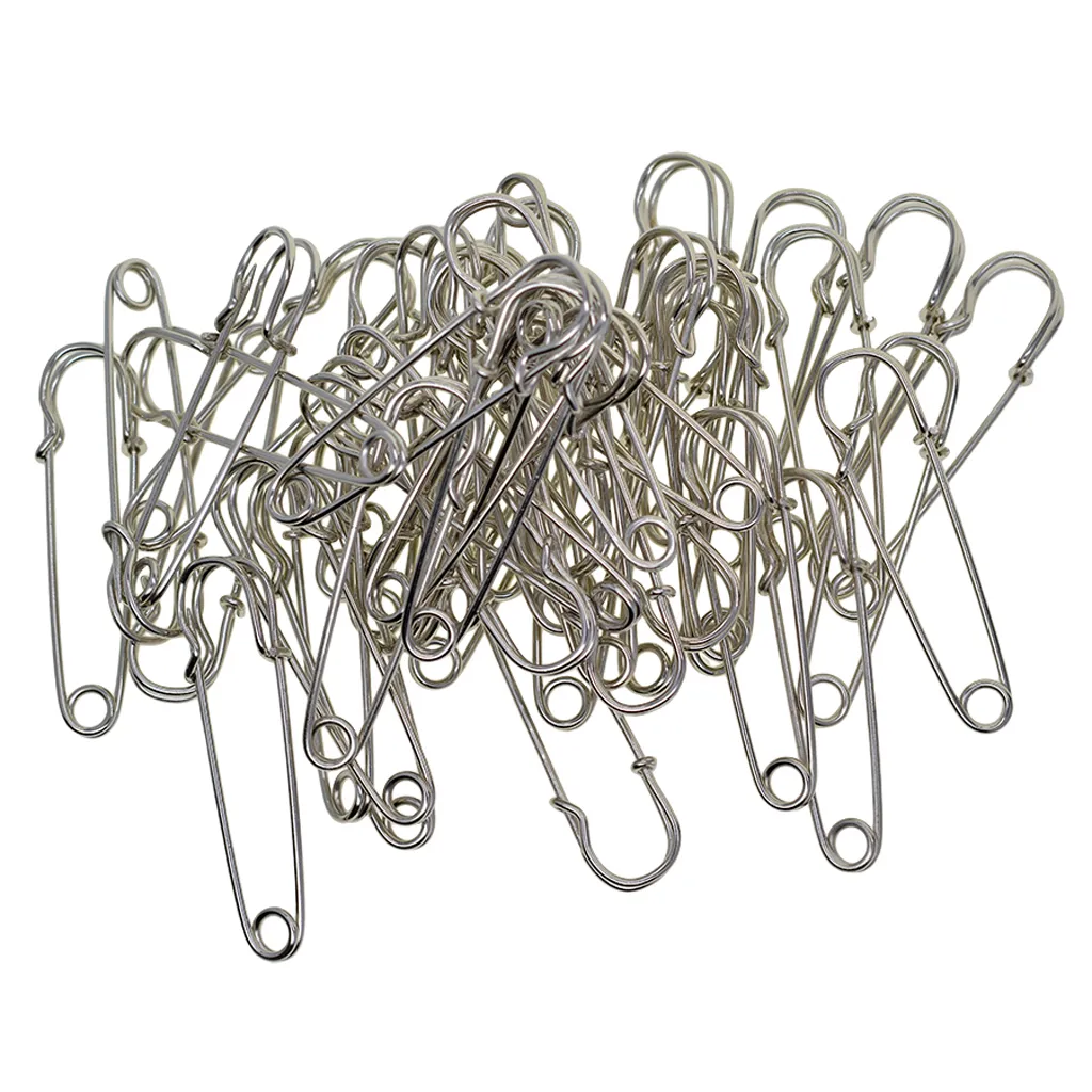 200 Bulk Stainless Steel Safety Pins Heavy Duty For Blankets