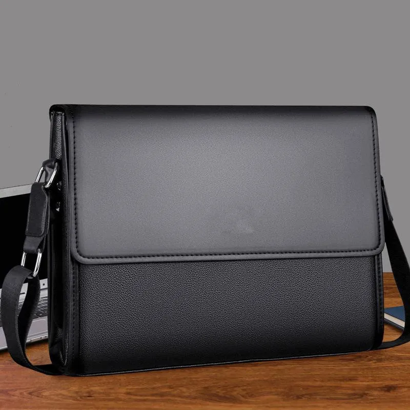 Fashion Designer Luxury Simple Fashion Business Men Briefcase Bag Leather Laptop Bag Casual Man Bag Shoulder bags