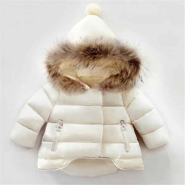 New Children's Outerwear Boy Girl Winter Warm Hooded Coat Kids Clothes Toddler Boy Girl Warm Thick Jacket