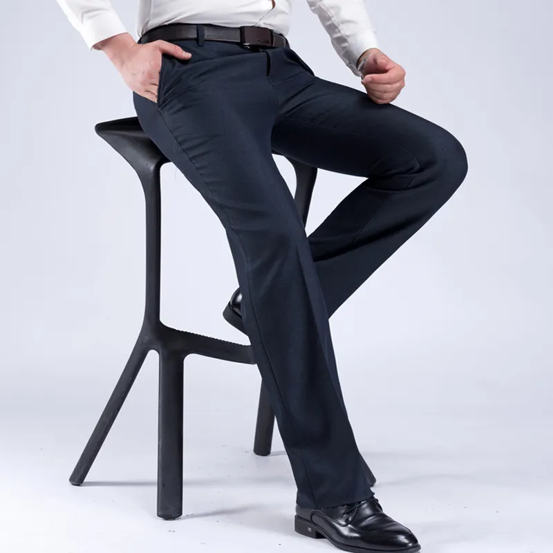 ICPANS Mens Thick Warm Winter Winter Dress Pants Mens Classic