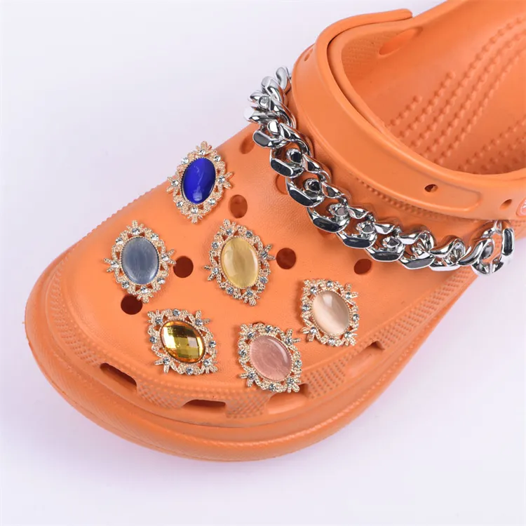 Luxury Custom Shoe Charms Designer Metal Croc Charms, Jewelry