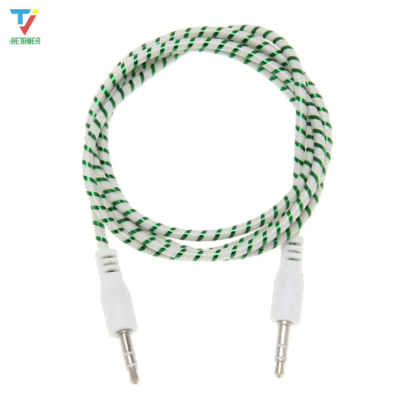 High quality Jack 3.5 Car AUX Cable Male to Male 3.5mm Audio Cable 1M 3ft for iPhone Tablet Headphone 500pcs/lot