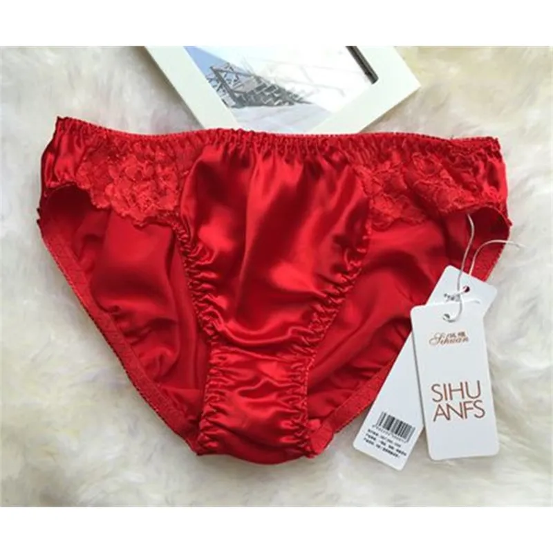 Silk Lace Briefs For Women M 2XL, MS003 201114 Perfect Underwear