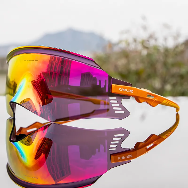 Kapvoe deportes hombres gafas Ciclismo Montaña carretera bicicleta gafas ciclismo gafas hombre tr90 bicicleta sin marco a prueba de viento gafas de sol mujeres mtb correr gafas