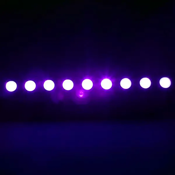 Desconto AC100V-240V 260W UV 9-LED controlado remoto / auto / som / DMX luz roxa DJ DJ festa de festa de casamento luz preta