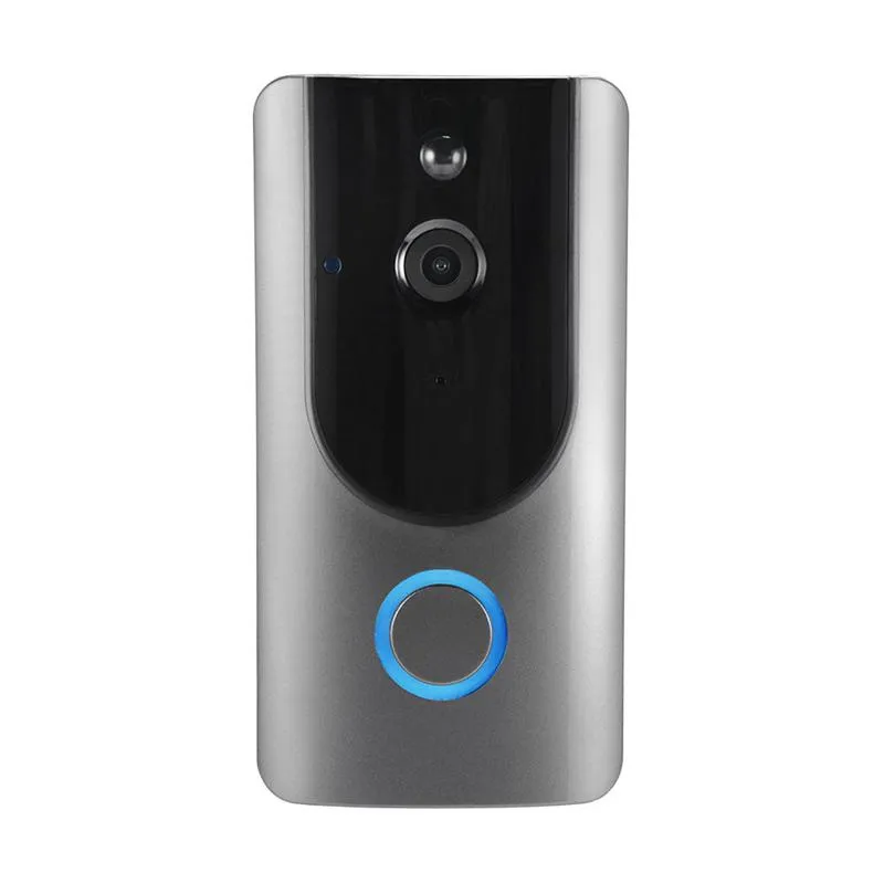 Wireless Smart WiFi дверной звонок с камерой HD ночного видения обнаружения движения Дверной звонок Антирезависимая видимая видеокамера