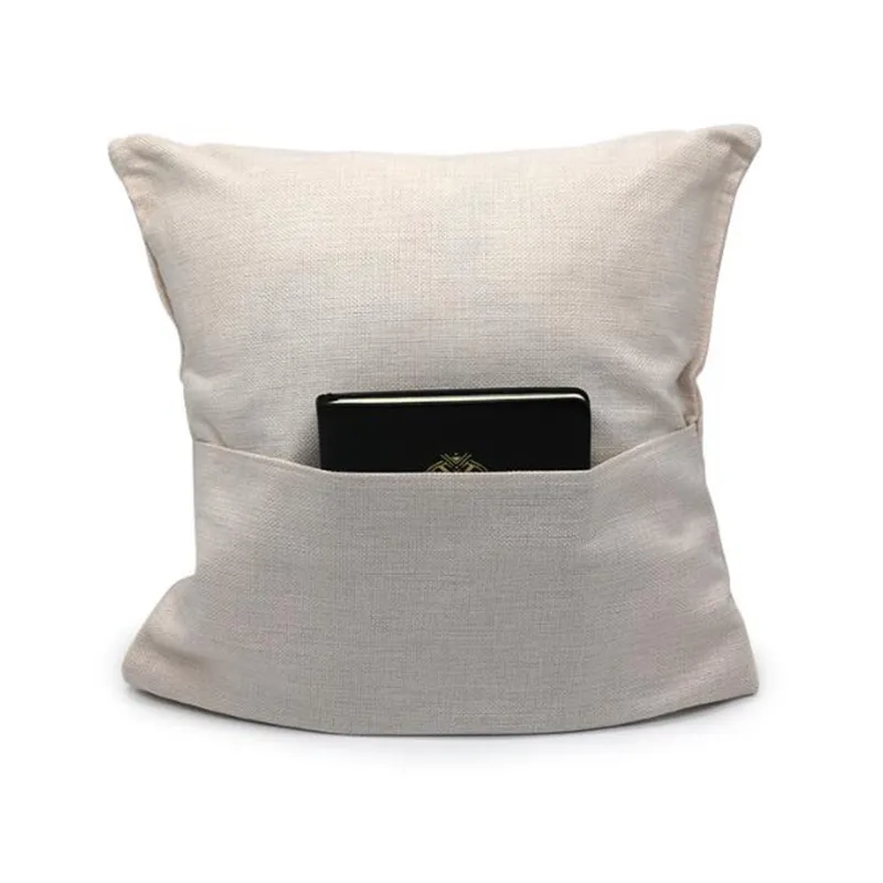 Encasa Homes Kussenhoezen 45,7 x 45,7 cm - Sublimatie Blank Naturel 10