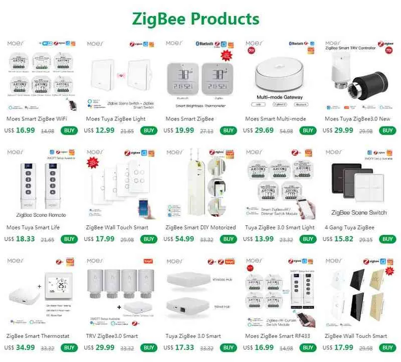 Interruptor Luz Inteligente Zigbee Alexa Google Home 2 Vías