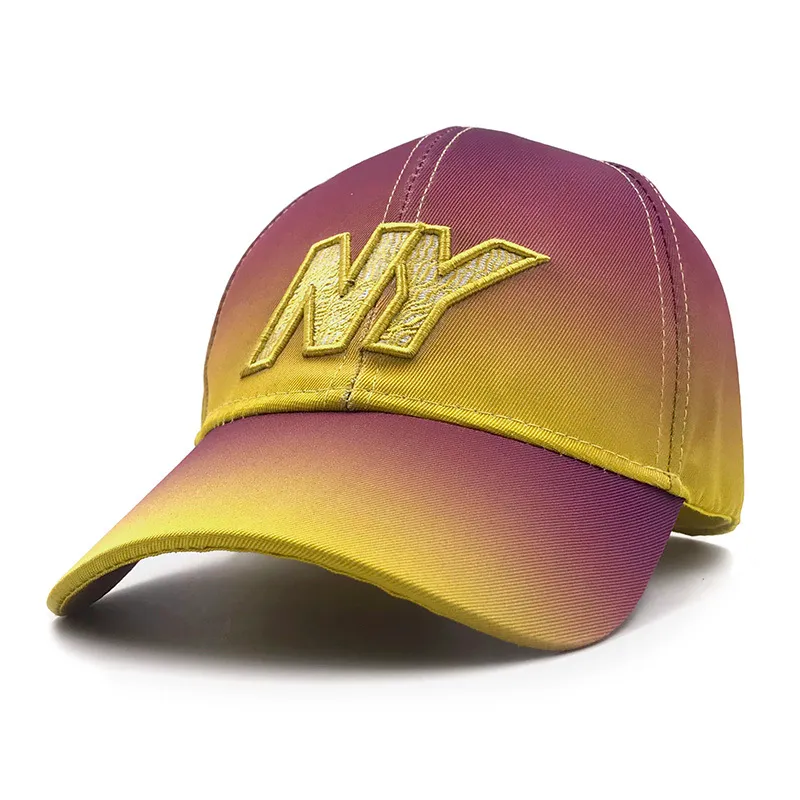 Marka Czapka z baseballu Kobiety Mężczyźni Snapback Hat dla Mężczyzn Trucker Gradient Gradient Bawełniany Haft Casquette Bone List NY Dad Dad