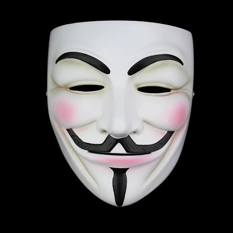 Wysokiej jakości V do Vendetta Maska Żywica Zbierz Home Decor Party Cosplay Soczewki Anonimowe Maska Guy Fawkes T200116