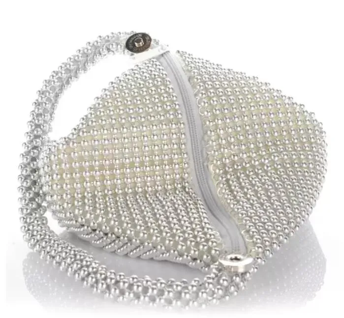 HBP Golden Diamond Evening Chic Pearl Round Sacs pour femmes 2020 Nouveaux sacs à main Party Portit Purse QQ005