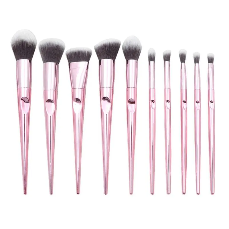 10-teiliges Make-up-Pinsel-Set aus der Wet And Wild-Serie mit Hand-Daumen-Griff, Beauty-Tools, Foundation-Pinsel, Multifunktions-Pinsel-Set