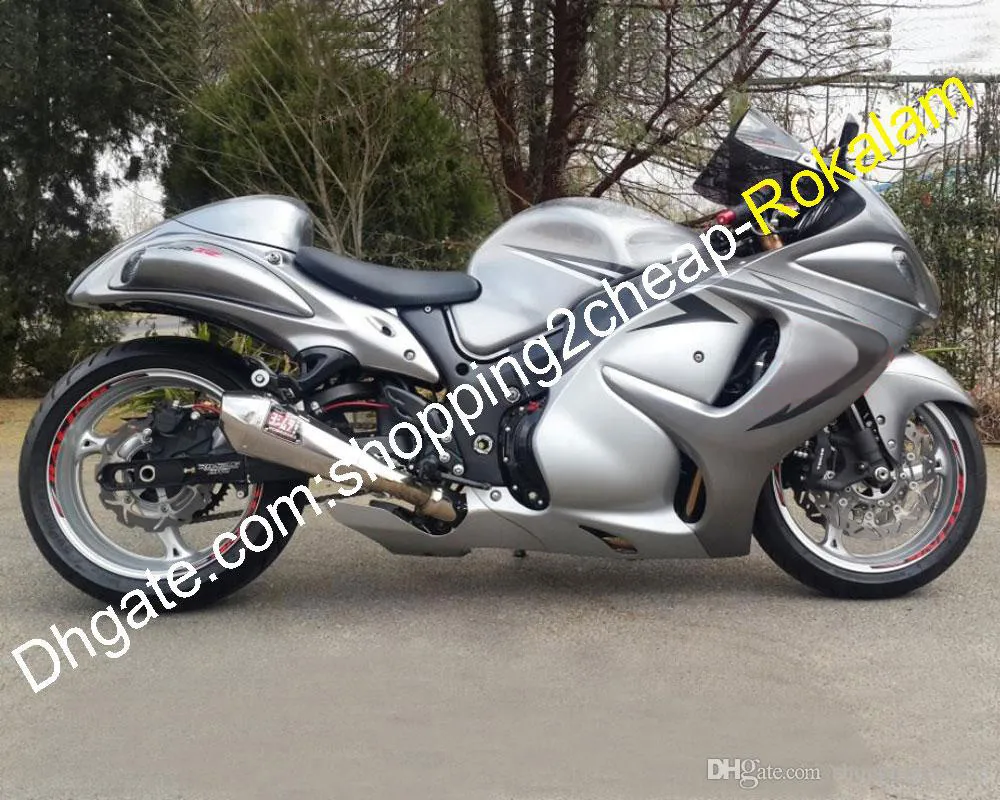 ABS FAIRING KIT FÖR SUZUKI GSXR1300 GSXR 1300 2008 ~ 2012 2013 2014 2015 2016 Silver Motorbike karosseri delar (formsprutning)