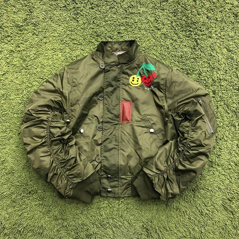 2022 CPFM.XYZ Grey WERE GOOD Bomber Flying Machine Jackets For Men 