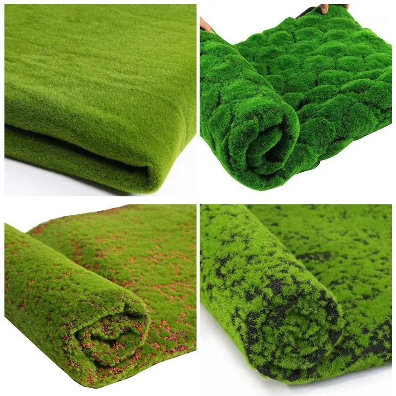 Artificial Moss Grass Turf Lawn Mat Carpet Simulation Green Sod Fake