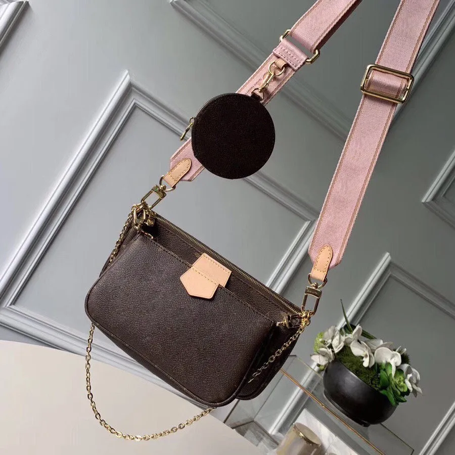 Heet Verkocht Topkwaliteit Luxurys Designers Dames Schoudertassen Mode Lederen Womens Handtassen Klassieke Letter Mens Crossbody Bag met Box M44823