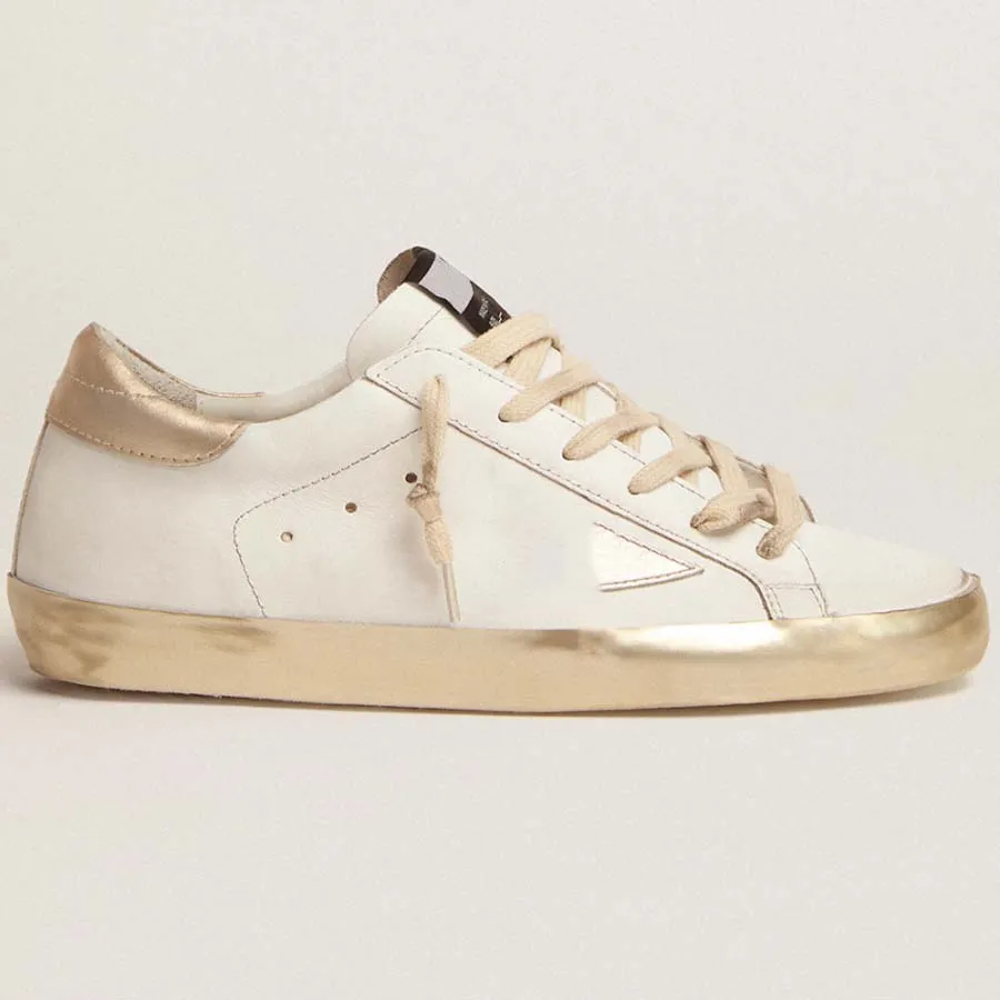 Golden Goode Designer Nieuwe en versleten kant van kant van topkwaliteit Gold Goose Casual Shoes Dirty Shoe Powder Gold Star Board Shoes Superstar Sports Goose's Women 855