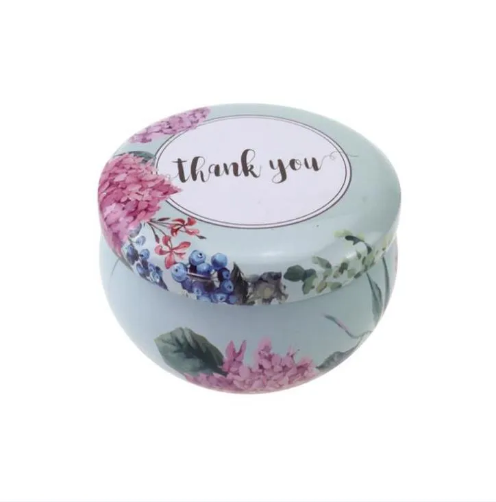 Décor Home & Gardenscented Candle Jar Empty Small Round Tin Box Tinplate Diy Handmade Candles Tea Candy Chocolate Storage Boxes Drop