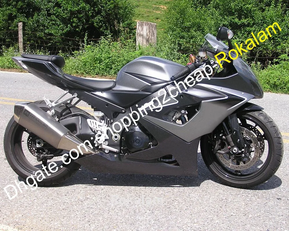 Suzuki GSXR GSX R 1000 GSXR1000 2005 2006 K5 GSX-R1000 05 06モーターバイクブラックグレーABSフェアリングアフターマーケットキット（射出成形）