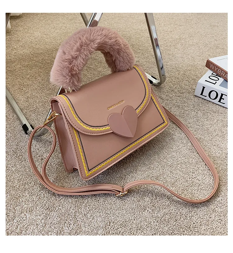 HBP messenger bag handbag handbag designer New design woman bag quality texture fashion fashion shoulder bag Fluff temperament