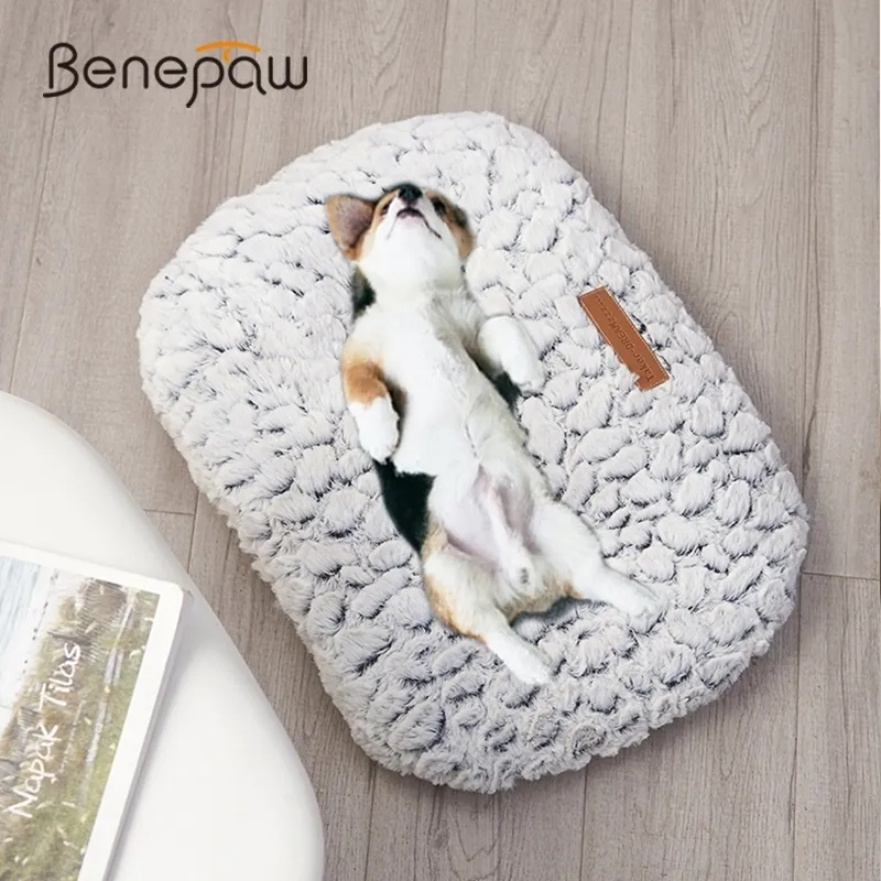 Benepaw 가을 겨울 따뜻한 개 침대 부드러운 편안한 두꺼운 봉제 antislip 강아지 PET 매트 쿠션 작은 중형 대형 개 고양이 201127