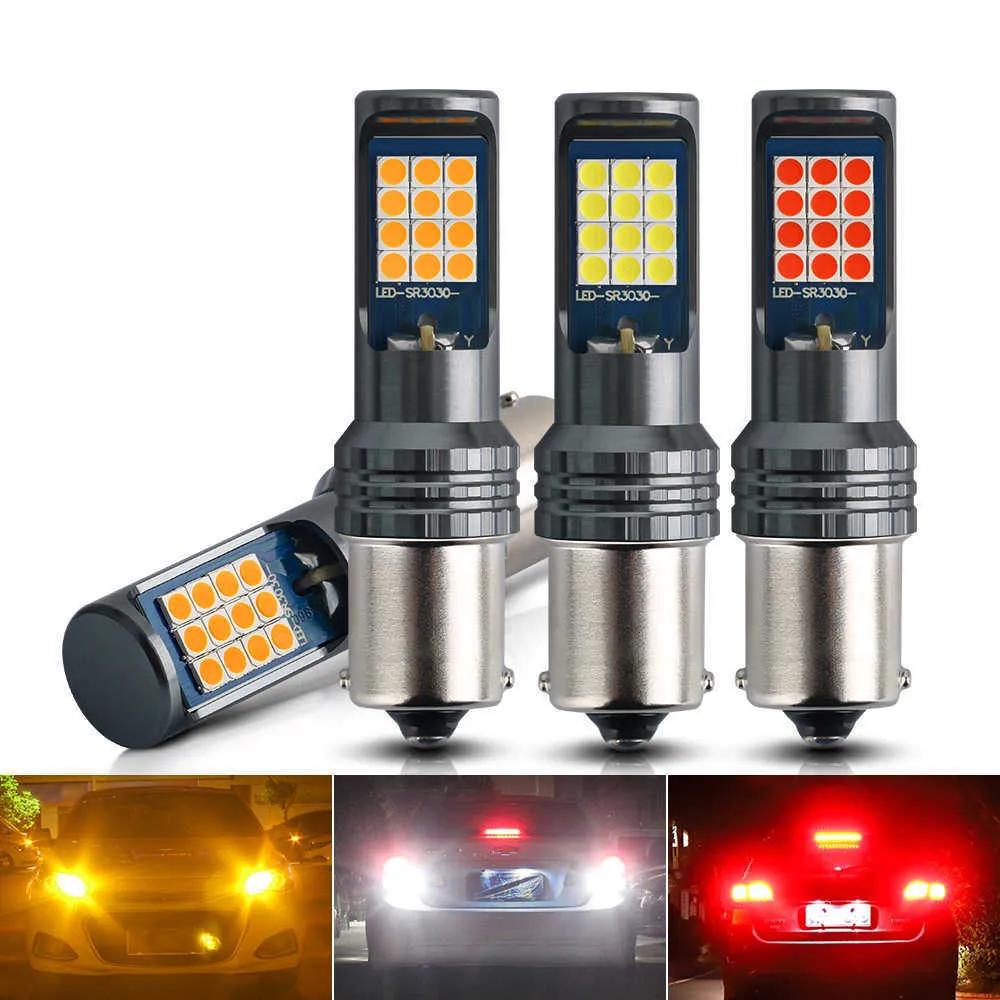Nouveaux 1pcs 12-24V voiture LED CANBUS Auto Turn Signal Lampes 1156 BA15S 1157 Bay15D T20 7443 W5W T25 3157 P7W pour ampoules DRL 5W Diode