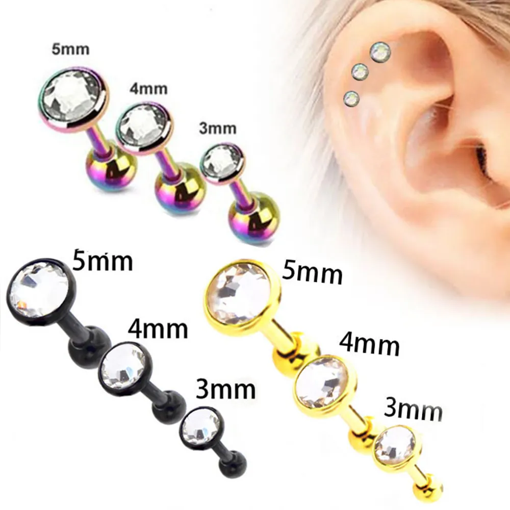 1 Satz Titan-Lippennagel-Tragus-Ohrring-Helix-Septum-Piercing mit Scharnierabschnitt Ohrstange Stahl-Piercing-Bolzen für Unisex-Schmuck