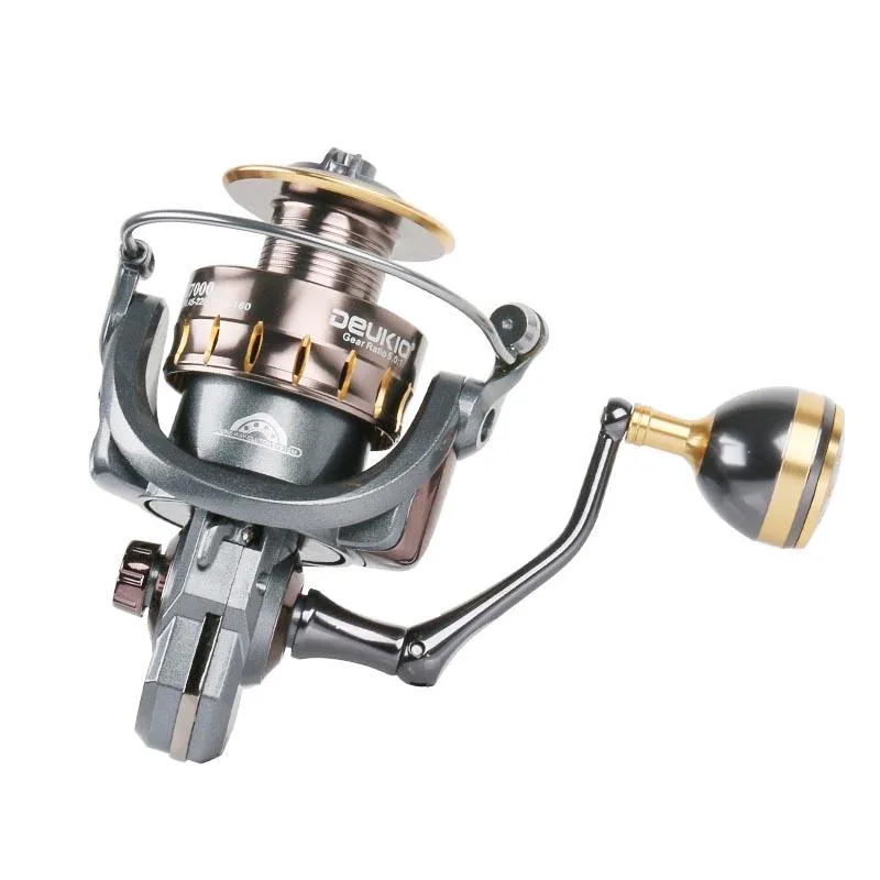 Baitcasting 릴 낚시 릴 SW2000-7000 4 + 1BB 15KG 맥스 드래그 루어 회전 휠 멀리 금속 로커 던지기