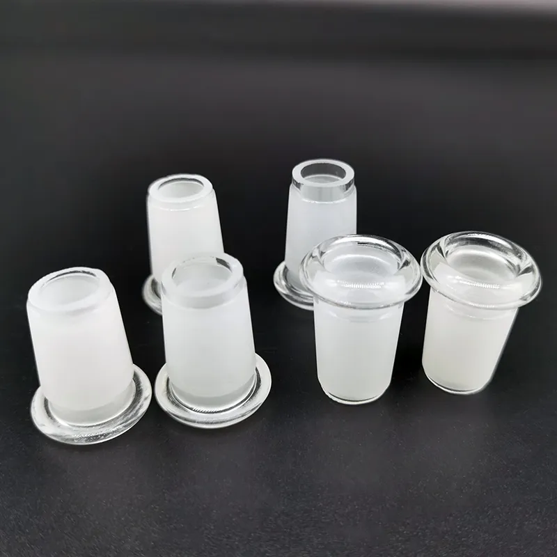 Glazen Bong Adapter Waterpijpen Verkleinen Verlenging 14mm Vrouw naar 18mm Mannelijke Spleet Diffuser Verloopstuk Connector Asvanger Grondstuk Voor Bongs Quartz Banger Bowl