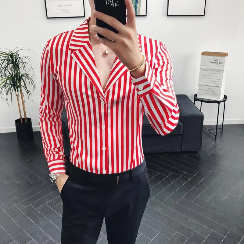 Camisa rayas hotsell rojas hombre