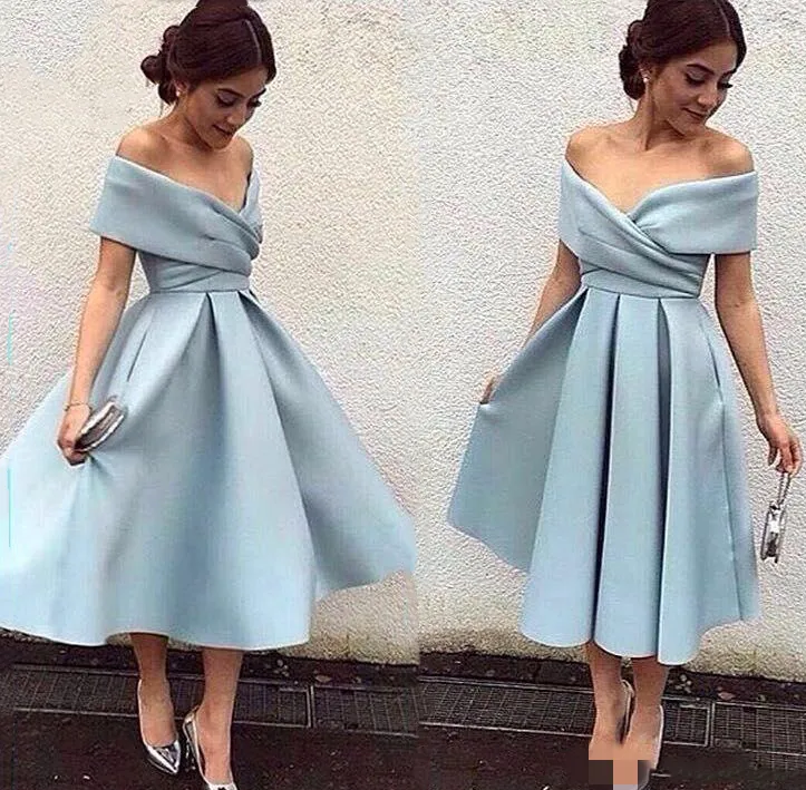 Baby blue short prom dress online