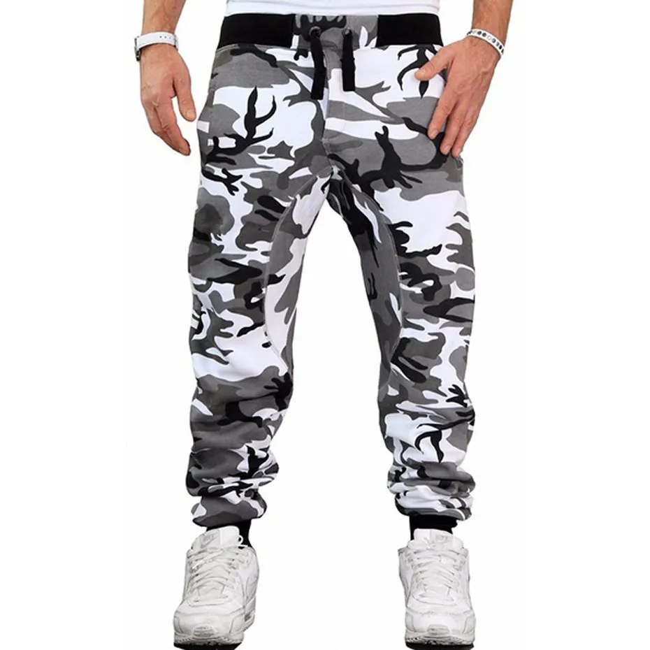 KOUYA Men's Camouflage Cargo Trousers Jogging Bottoms Sweatpants Sports Trousers Jogging Fitness Fitness Trousers Sweatpants Plain Jogger Men's Trousers, orange