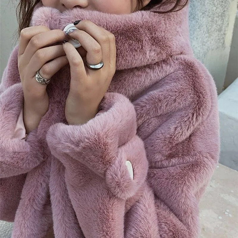 Primark pink sales fur coat
