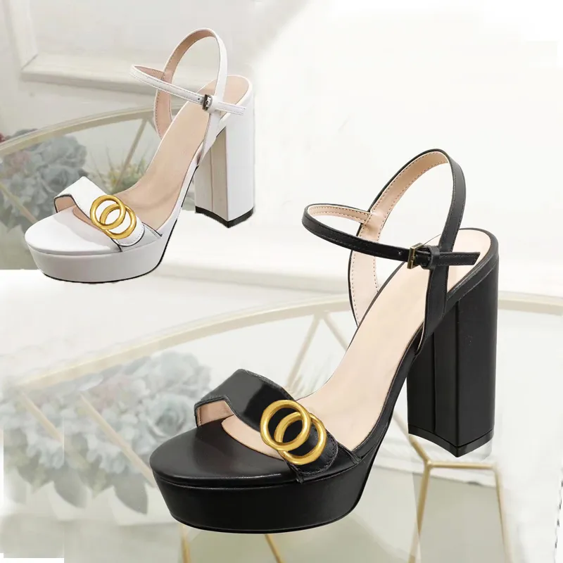 Designer Donna Sandali Party Fashion 100 Pelle Scarpa Da Ballo Nuovi Tacchi Sexy Super 11cm Lady Wedding Fibbia Cintura In Metallo Tacco Alto Scarpe Da Donna Taglia Grande 35 40 42 Con Scatola Da 55 1...