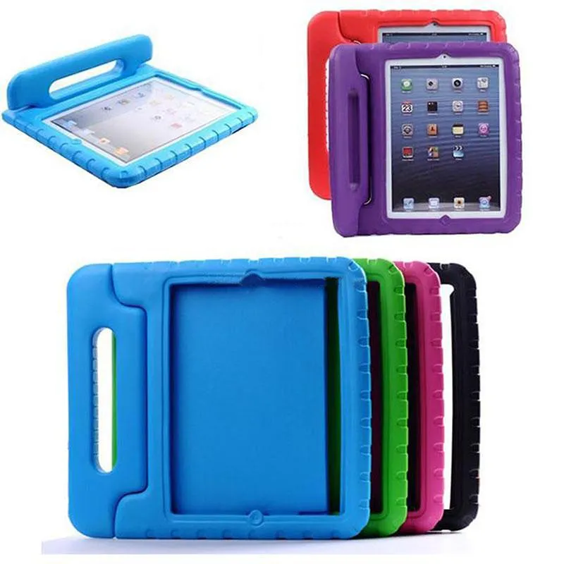 Draagbare Kids Veilige Schuimschokbestendige EVA Handvat Cover Stand Case voor iPad 10.2 10.5 Mini 12345 2/3/4 Air1 Air2 5 6 9.7