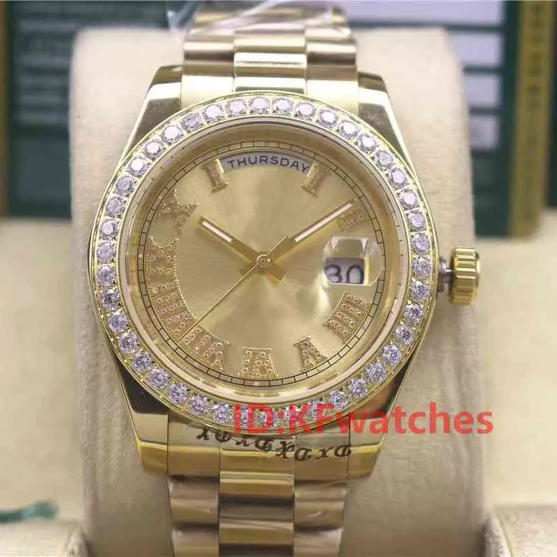 Модные розовое золото Нержавеющая сталь Мужские женские бриллианты Мужские дизайнерские механические часы с автоматическим механизмом Часы Reloj Wri266D