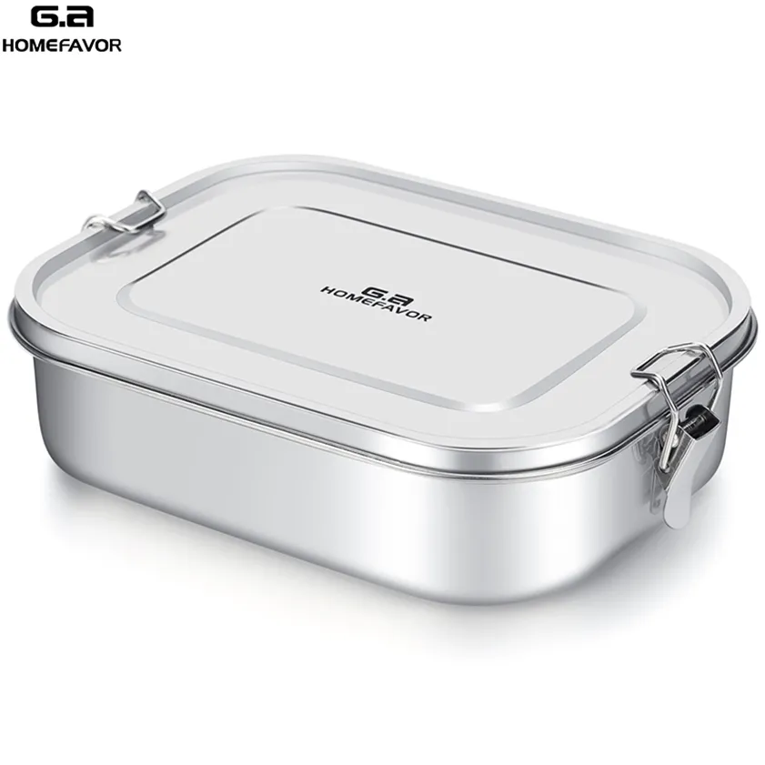 Stainless Steel Kids Bento Lunch Box - Leakproof, 304 Food Grade Metal ...