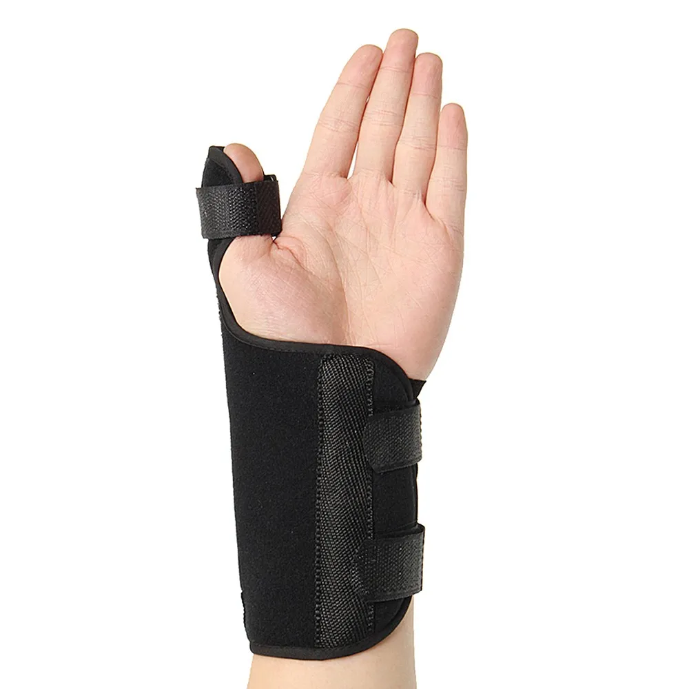 Medical Sport Wrist Thumb Splint Justerbara händer Spica SPLINTS Support Brace Stabilisator Artrit Stammar Trigger Thumbs Immobili236s
