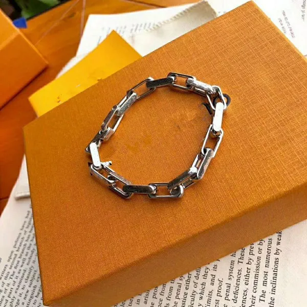 Titanium Alloy Chain Link Bracelet Necklace for Men Women Black Rhodium Plated 18k Gold Plated Festival Gift