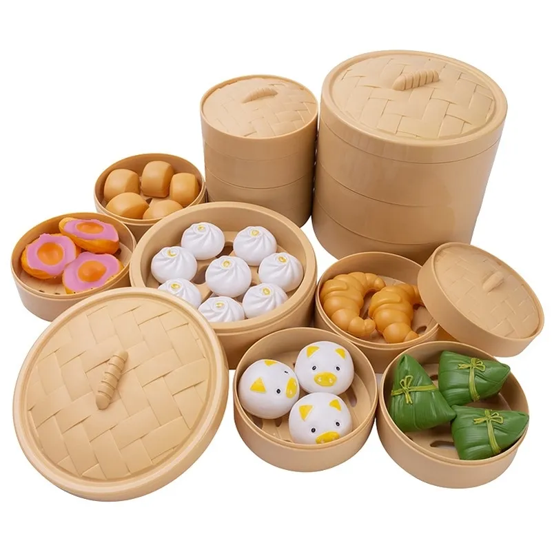 Ni os Simulaci n Steamer Fruit Cutie Play House Toys Lujosa Comida