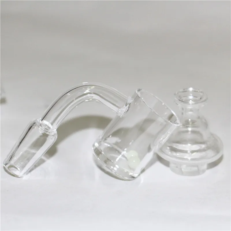 smoking 25mm XL Flat Top Quartz Banger Nail with Spinning Carb Cap and Terp Pearl for Water Bongs Oil Rig silicone nectar