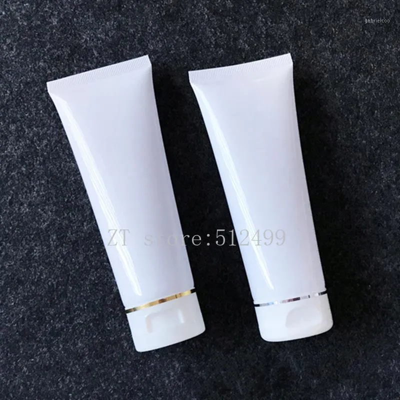 100ml Golden / Sliver Edge White Soft Slangbuizen Hand Facial Cream Lege Squeeze Tube Shampoo Lotion Hervulbare Containers1