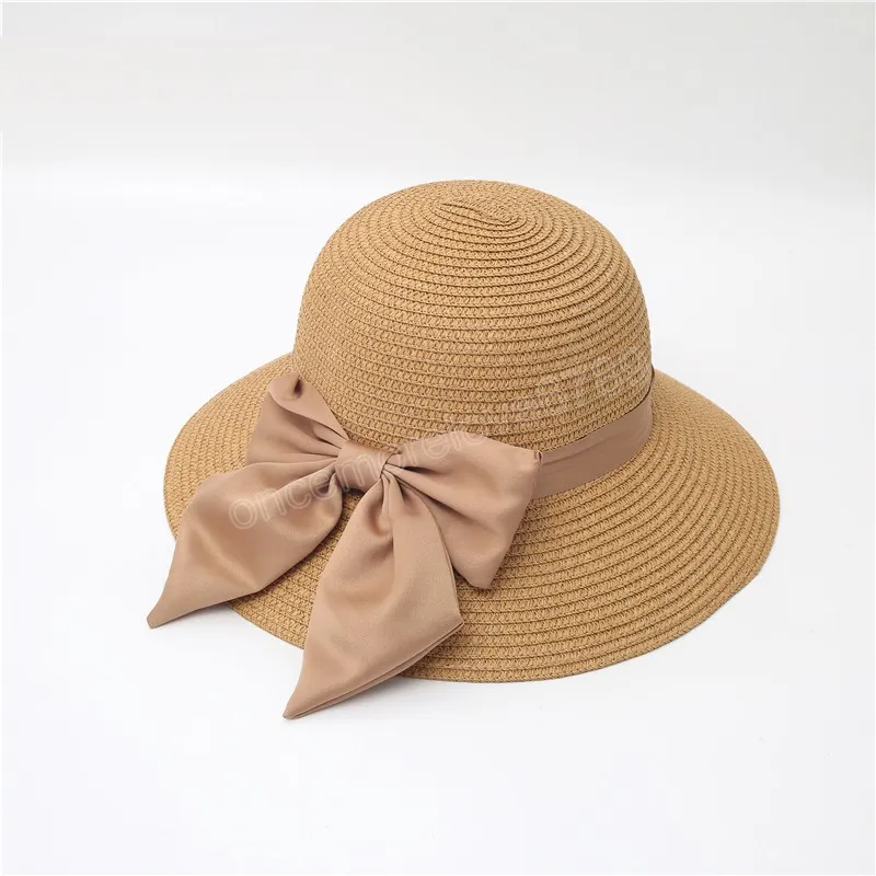 Wide-Brimmed Hats Stora Strandhattar Kvinnors Straw Hat UV Fällbara Solskydd Kepsar Semester Utomhus Sport Cap