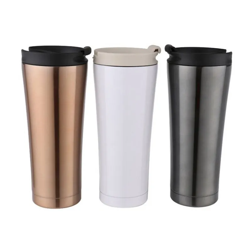 Oem 14oz 400ml dubbelmur isolerad kaffe mugg flaska vakuum vatten tumbler affärsgåva Tumbler gratis skepp