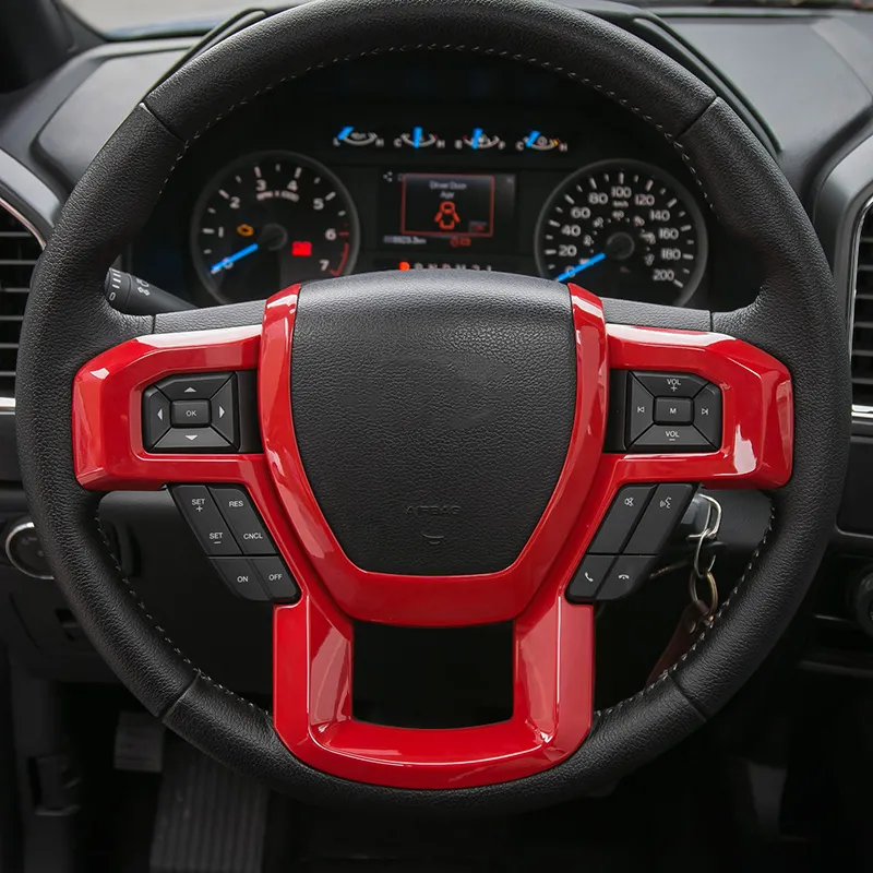 Red Rearview Mirror Frame Trim Cover For Ford F-150 2009-2014 - CheroCar