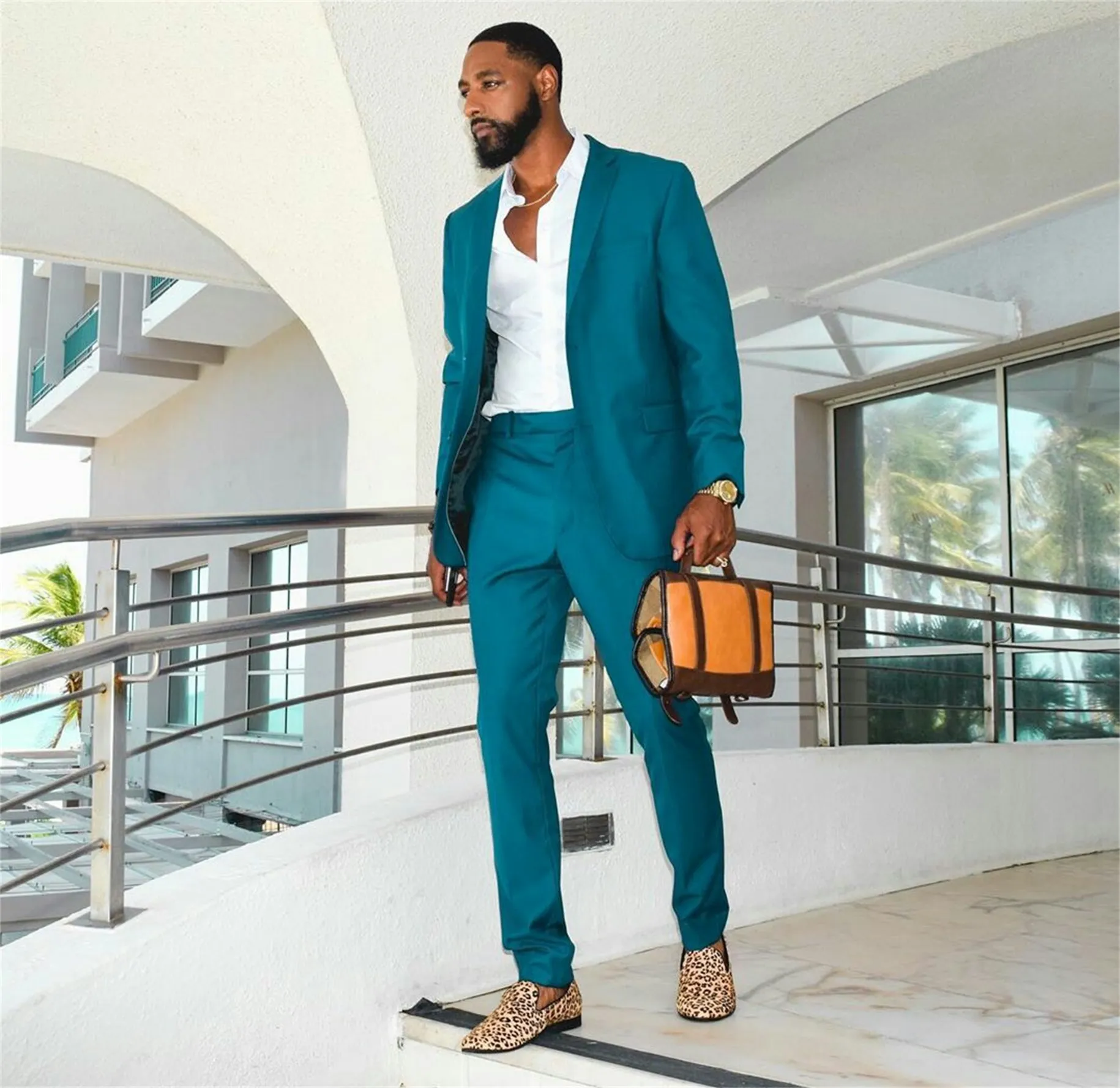 Handsome Cool Mens Pants Suits Custom Made Formal Business Groom