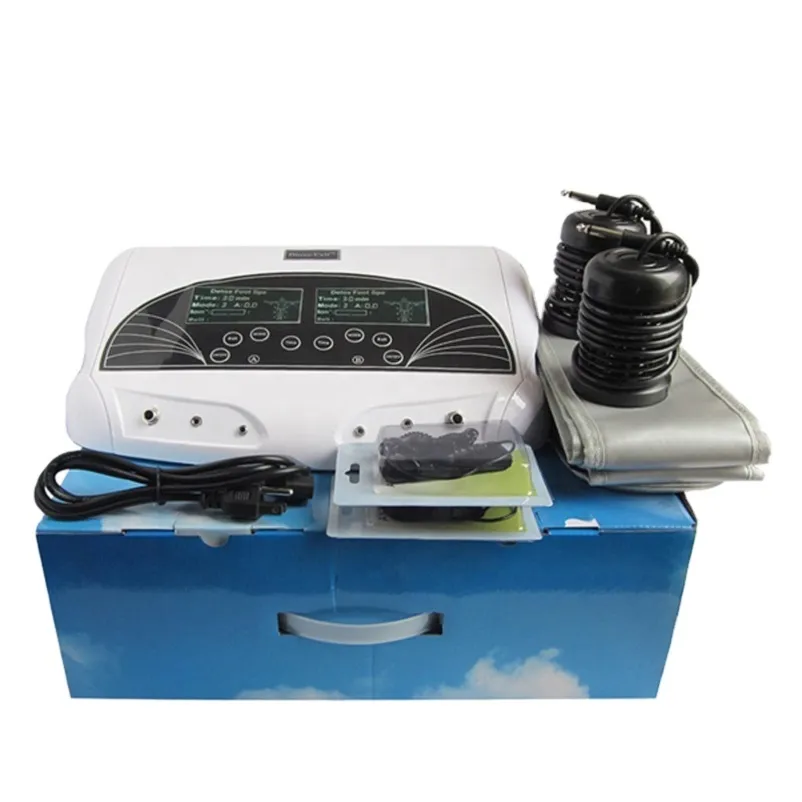 Dual Ionic Cleanse Detox Machine TENS Massage Therapy Ionic Detox Foot Spa Machine Pediluvio Salon Spa Cura del corpo 1 pz